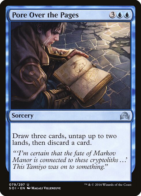 Pore Over the Pages card art