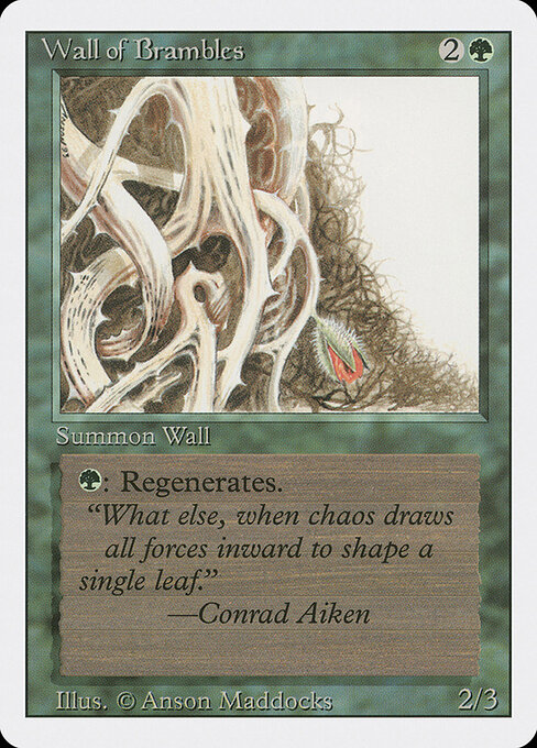Wall of Brambles card art