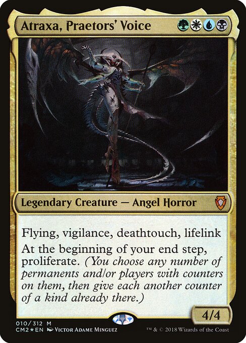 Atraxa, Praetors' Voice card art