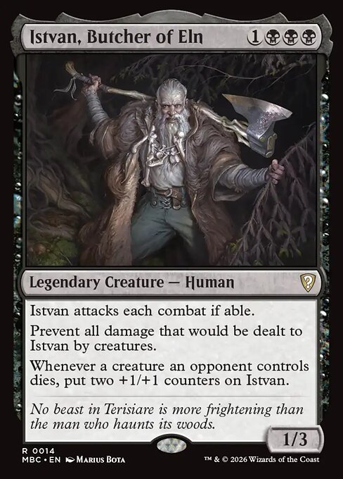 Istvan, Butcher of Eln card art