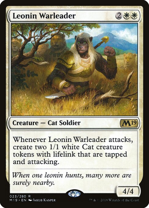 Leonin Warleader card art