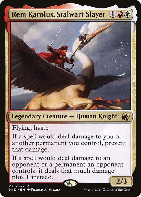 Rem Karolus, Stalwart Slayer card art