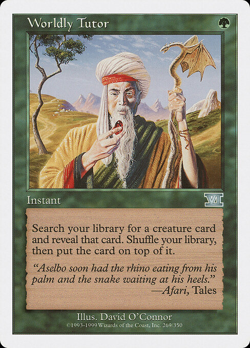 Worldly Tutor card art
