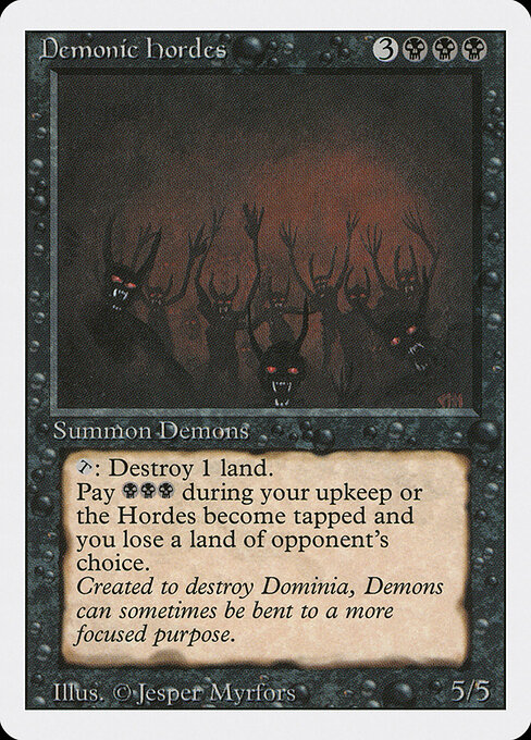 Demonic Hordes card art