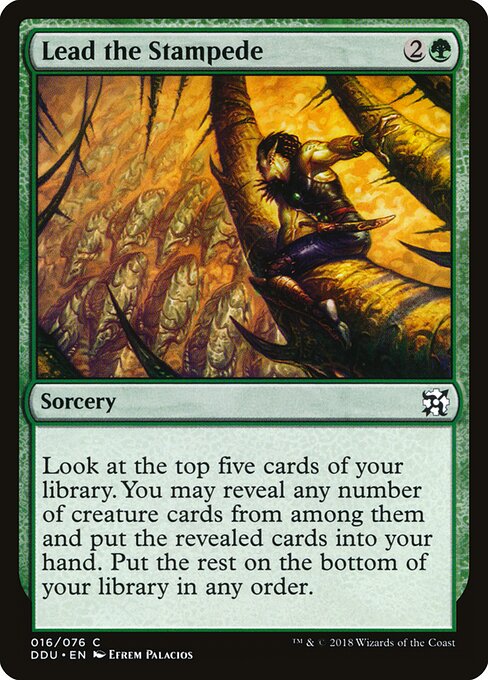Lead the Stampede card art
