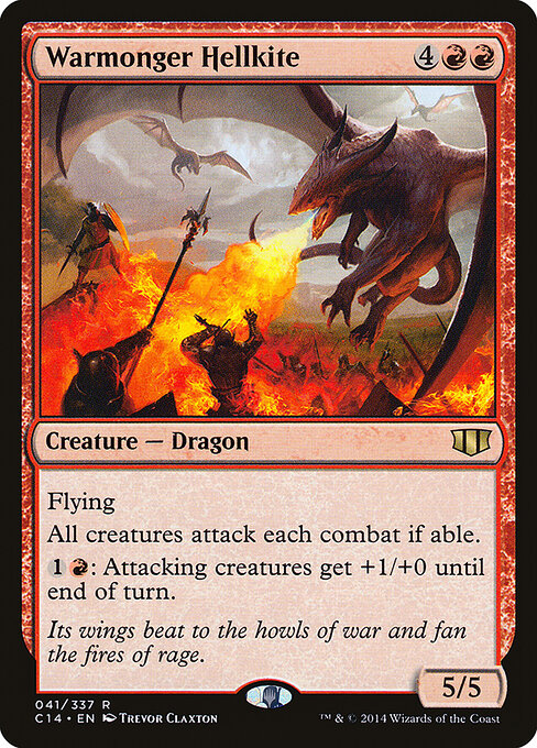 Warmonger Hellkite card art