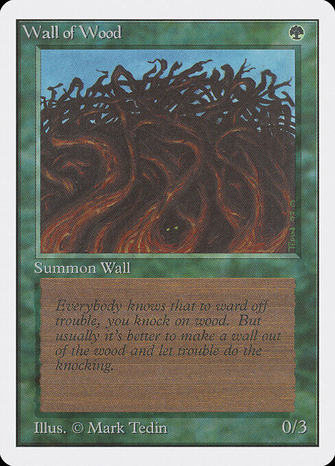 Wall of Wood card art