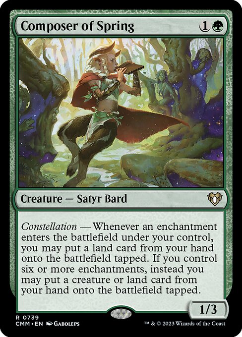 Composer of Spring card art