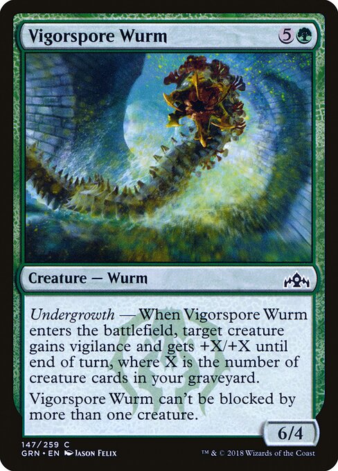 Vigorspore Wurm card art