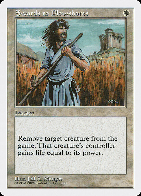 Swords to Plowshares card art