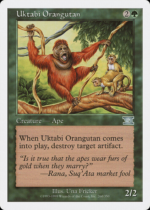 Uktabi Orangutan card art