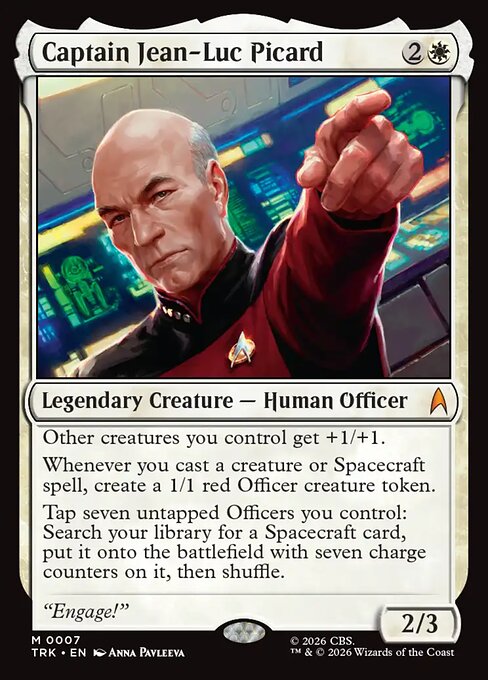 Captain Jean-Luc Picard card art