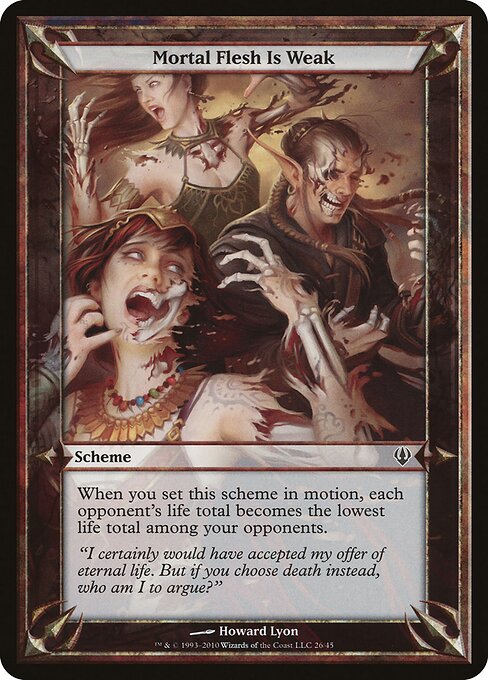 Mortal Flesh Is Weak (Archenemy) card art