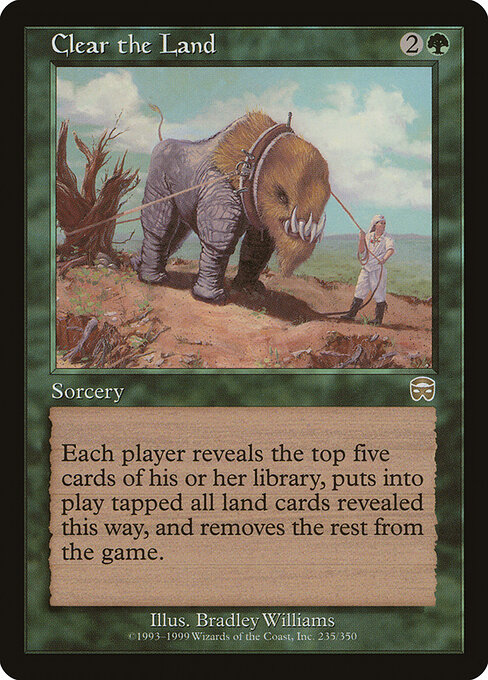Clear the Land card art