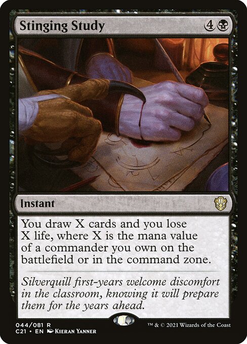 Stinging Study card art