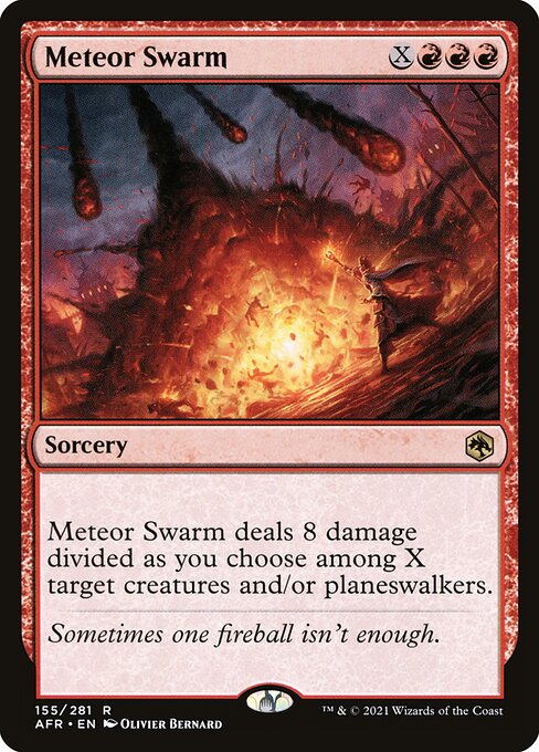 Meteor Swarm card art