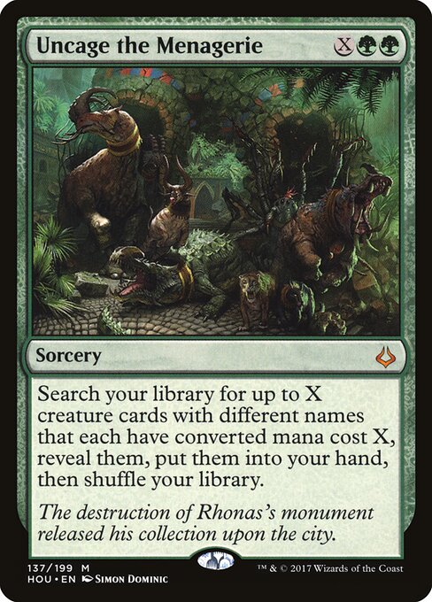 Uncage the Menagerie card art