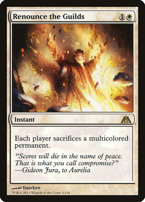 Renounce the Guilds card art