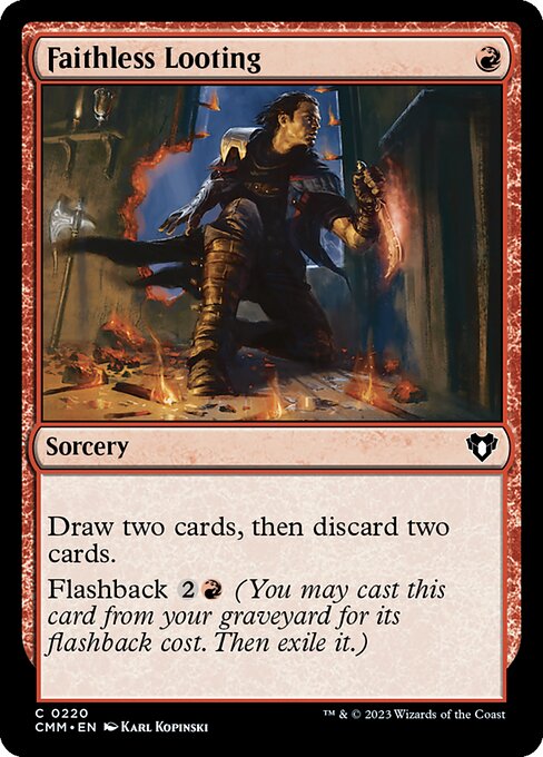 Faithless Looting card art
