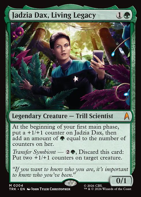 Jadzia Dax, Living Legacy card art