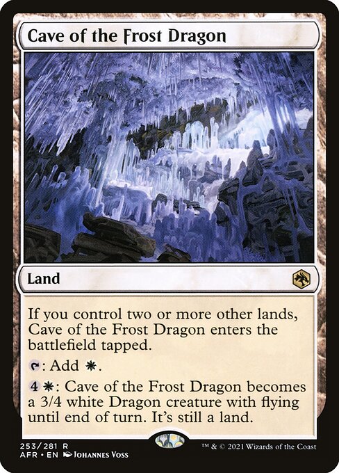Cave of the Frost Dragon card art