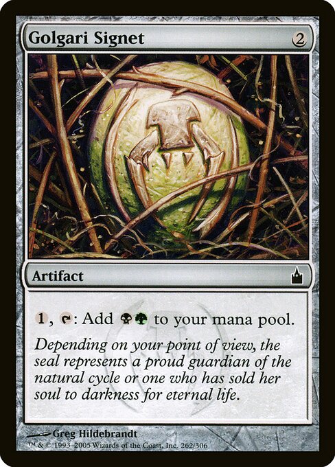 Golgari Signet card art