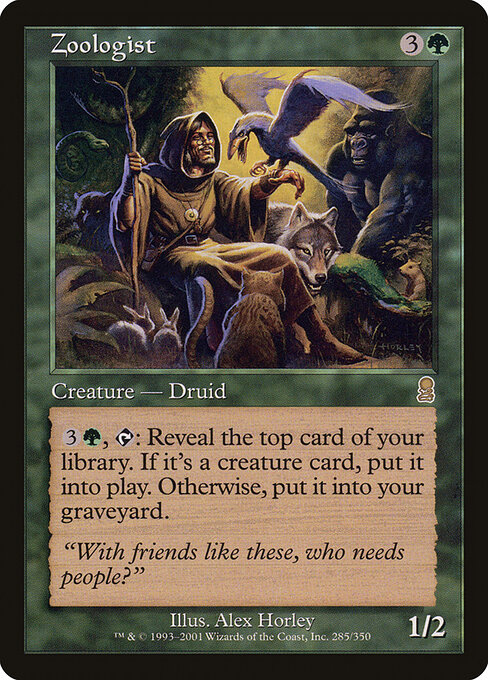 Zoologist card art