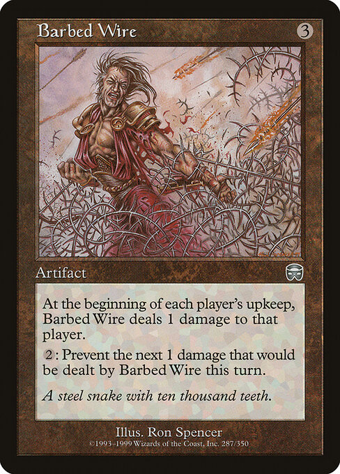 Barbed Wire card art