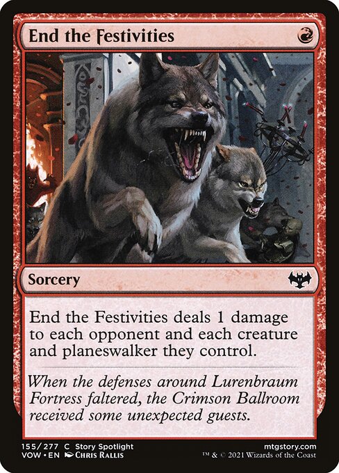 End the Festivities card art