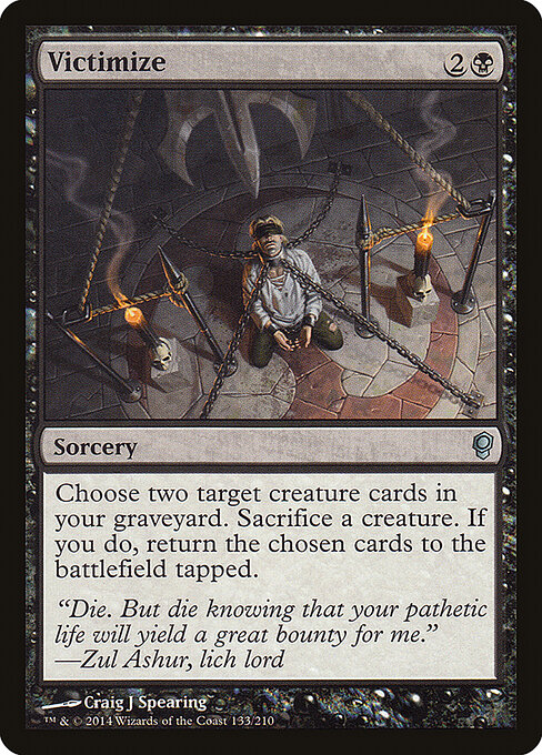 Victimize card art