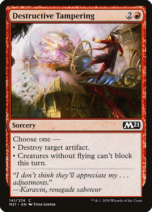Destructive Tampering card art