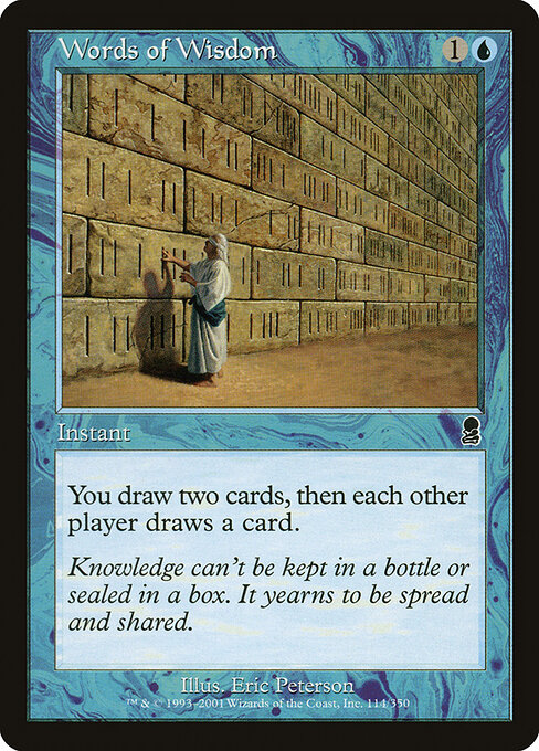 Words of Wisdom card art