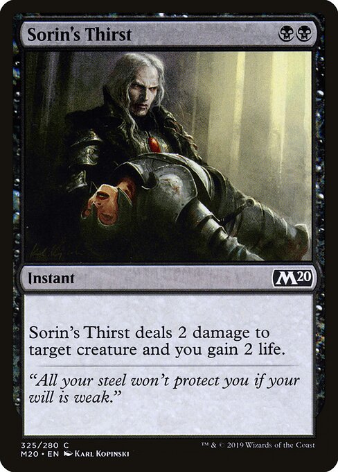 Sorin's Thirst card art