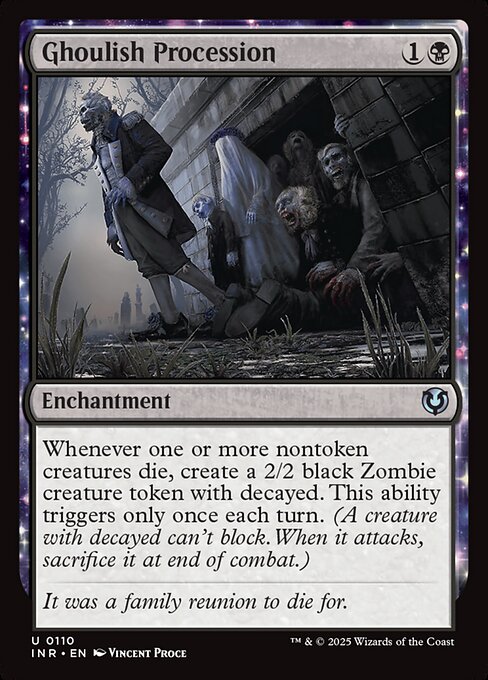 Ghoulish Procession card art