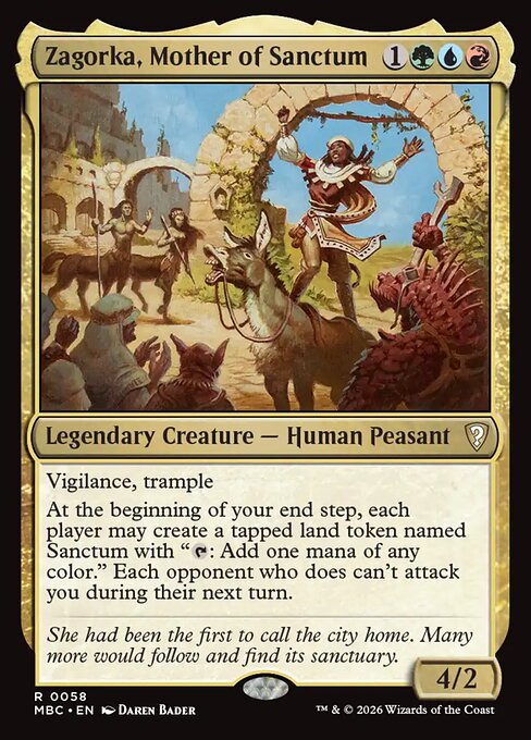 Zagorka, Mother of Sanctum card art