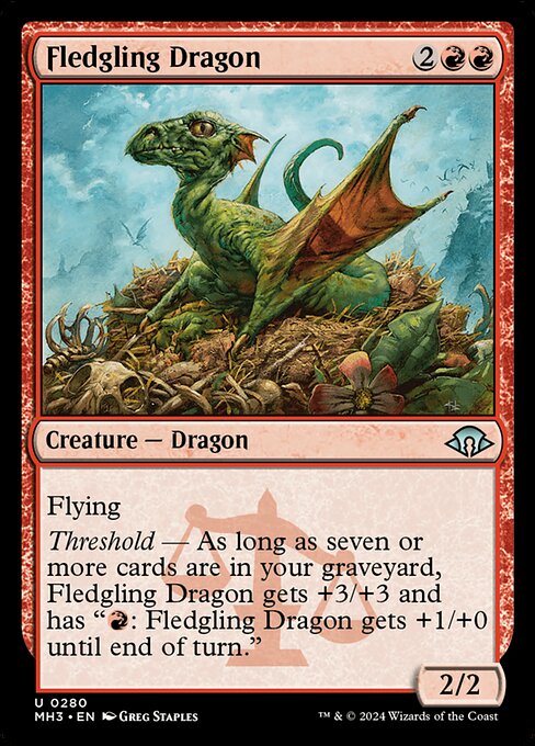 Fledgling Dragon card art