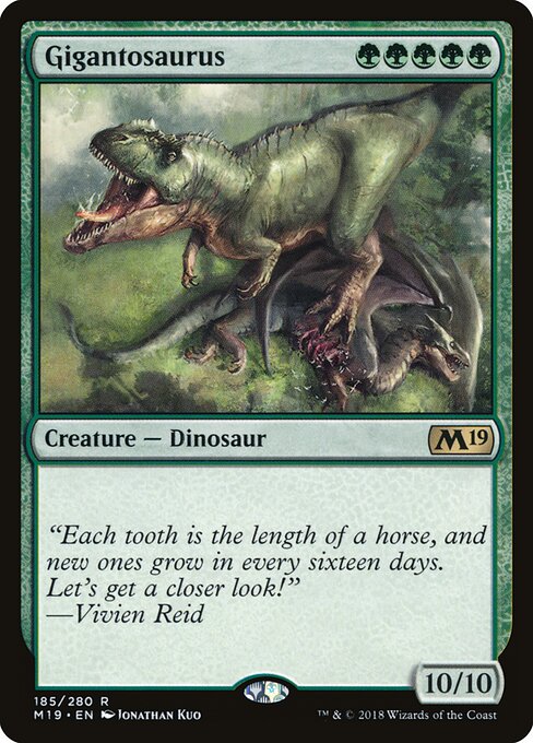 Gigantosaurus card art