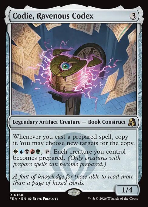 Codie, Ravenous Codex card art
