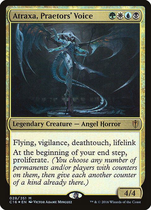 Atraxa, Praetors' Voice card art