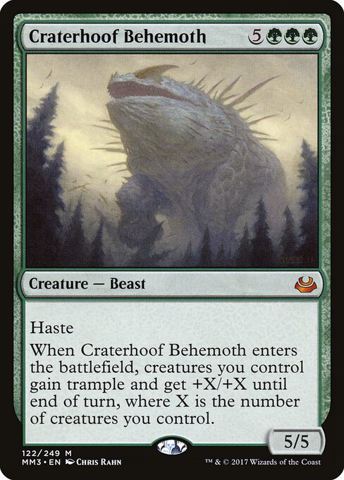 Craterhoof Behemoth card art