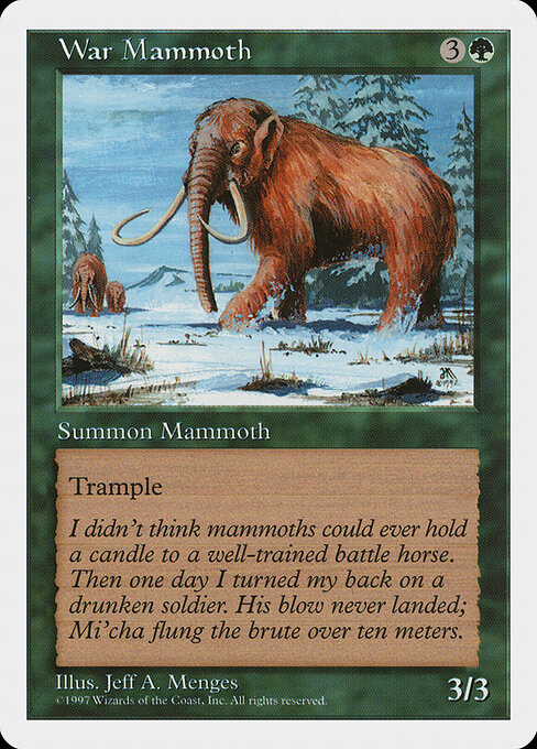 War Mammoth card art