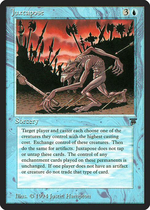 Juxtapose card art