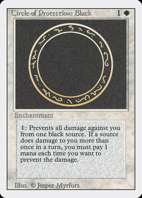 Circle of Protection: Black card art