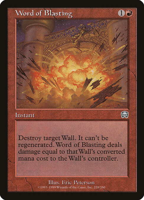 Word of Blasting card art