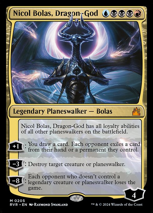 Nicol Bolas, Dragon-God card art