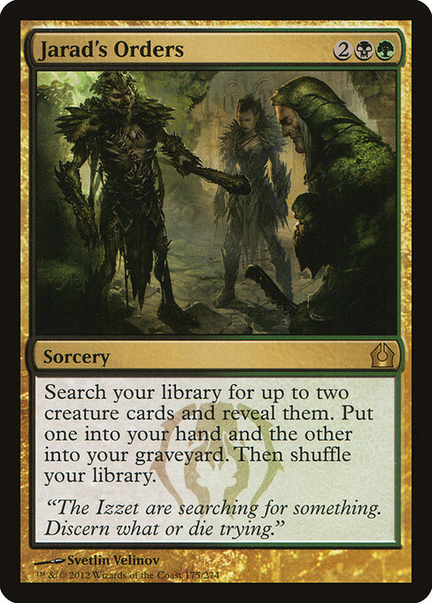 Jarad's Orders card art
