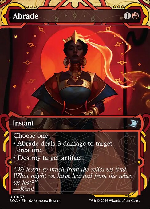 Abrade card art