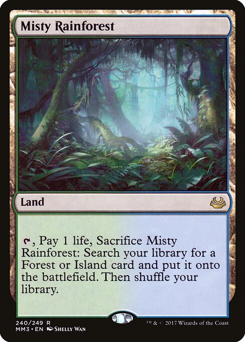 Misty Rainforest card art