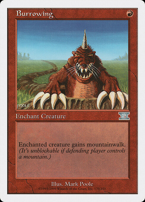 Burrowing card art