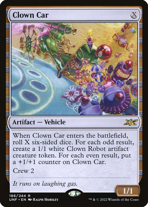 Clown Car card art